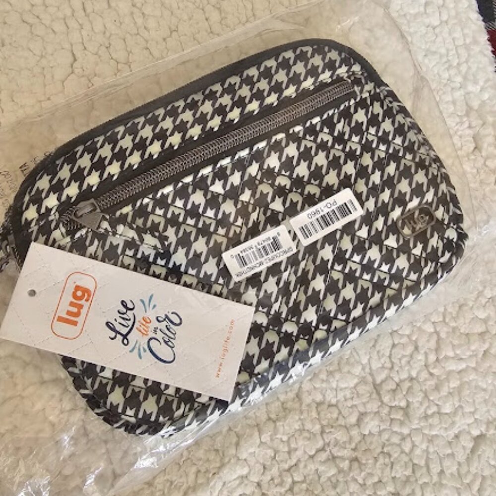 Lug Super Coupe 2 Convertible Crossbody – Micro Houndstooth